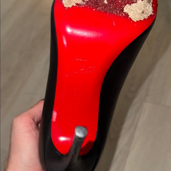 Christian Louboutin Black Leather Heels - Picture 11 of 14